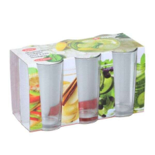 ALPINA üvegpohár készlet - 230 ml - 6 darabos üdítős pohár