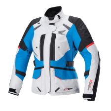 Alpinestars Alpinestar Stella Andes Drystar Honda női motoros kabát szürke-fekete-kék-piros 23 motoros kabát