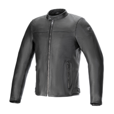 Alpinestars Blacktrack bőr motorkerékpár kabát fekete motoros kabát