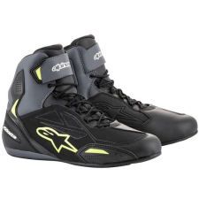 Alpinestars FASTER-3 DRYSTAR, fekete/szürke/fluo sárga, 2025, mérete 39 motoros csizma