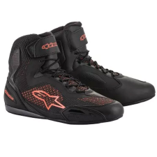 Alpinestars Faster 3 Rideknit motoros csizma fekete-fluo piros motoros csizma