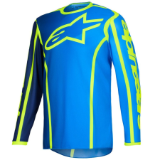Alpinestars Fluid Apex motokrosssz mez kék-fluo sárga motocross mez