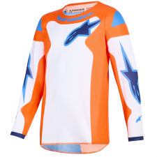 Alpinestars Fluid Grid gyerek motokrossz mez narancssárga-kék-fehér motocross mez