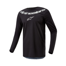 Alpinestars Fluid Lucent 2024 motocross mez fekete-ezüst motocross mez