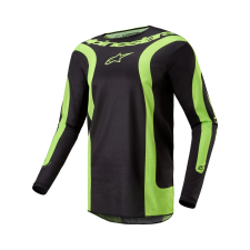 Alpinestars Fluid Lurv 2024 motokrossz mez fekete-fluo sárga motocross mez