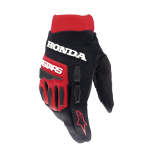 Alpinestars Full Bore Honda kollekció 2024 motokrossz kesztyű piros-fekete motoros kesztyű