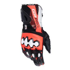 Alpinestars GP PRO R 4 motoros kesztyű fekete-fluo piros-fehér motoros kesztyű