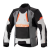 Alpinestars Halo Drystar motoros kabát világosszürke-sötétszürke-fekete-fluo piros