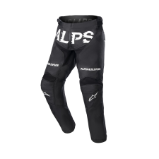 Alpinestars Racer Found Kids 2024 gyerek motokrossz nadrág fekete-fehér motoros nadrág