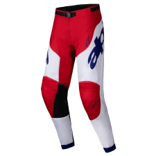 Alpinestars Racer Veil motocross nadrág piros-fehér motoros nadrág