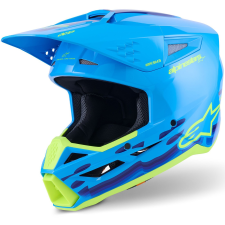 Alpinestars S-M3 Force motokrossz bukósisak kék-fluo sárga bukósisak