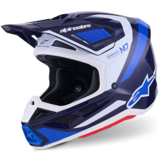 Alpinestars SM7 Rise motokrossz bukósisak kék-fehér bukósisak