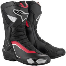 Alpinestars SMX-6 3, fekete/ezüst/piros, 2025, mérete 49 motoros csizma