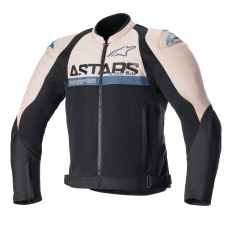 Alpinestars SMX Air motoros kabát világosbarna-fekete-kék motoros kabát