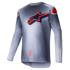 Alpinestars Supertech Lipan motokrossz mez szürke-fluo narancssárga motocross mez