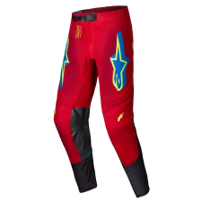 Alpinestars Supertech Maker motokrossz nadrág piros-fluo sárga motoros nadrág