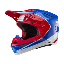 Alpinestars Supertech S-M10 Aeon motokrossz bukósisak fluo piros-kék bukósisak