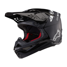 Alpinestars Supertech S-M10 Flood motokrossz bukósisak fekete-sötétszürke bukósisak