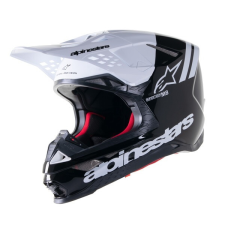 Alpinestars Supertech S-M8 Radium 2 motokrossz bukósisak fekete-fehér bukósisak
