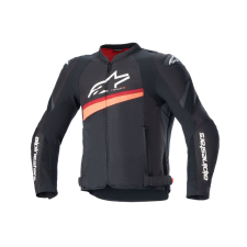 Alpinestars T-GP Plus R 4 Airflow motoros kabát fekete-fluo piros motoros kabát