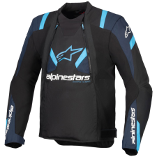 Alpinestars T-Stunt Air motoros kabát fekete-kék-világoskék motoros kabát