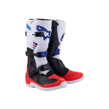 Alpinestars Tech 3 fehér / piros / kék motoros csizma 47 motoros csizma