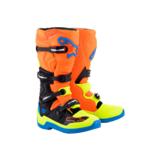 Alpinestars Tech 5 csizma neon narancs / kék / neon sárga 44 motoros csizma
