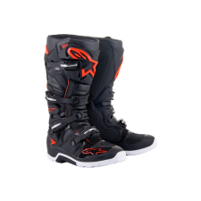 Alpinestars Tech 7 Enduro fekete/piros motoros csizma 45,5 motoros csizma