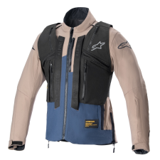 Alpinestars Techdura motoros kabát fekete-barna-sötétkék motoros kabát