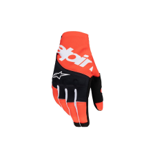 Alpinestars Techstar 2025 motokrossz kesztyű fekete-narancssárga motoros kesztyű