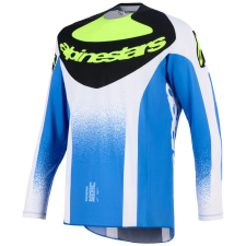 Alpinestars Techstar Knif motokrossz mez kék-fekete-fluo sárga motocross mez