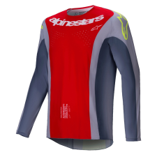 Alpinestars Techstar Melt motokrossz mez piros-szürke motocross mez