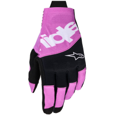 Alpinestars Techstar motokrossz kesztyű fekete-világosszürke-lila motoros kesztyű