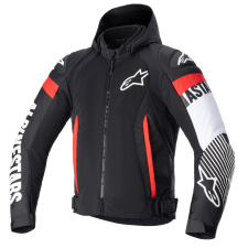 Alpinestars Zaca Air Waterproof motoros kabát fekete-fehér-fluo piros motoros kabát