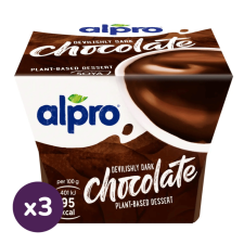 Alpro ördögien sötét étcsokoládéízű desszert (3x125 g) bébiétel