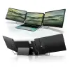 ALQUALITY® 14” FHD 1080p hordozható laptop képernyőbővítő – Három monitor 13”-17”-es laptopokhoz, kompatibilis Windows/Mac/Chrome/PS5 rendszerekkel, Plug &amp; Play, hordtáskával