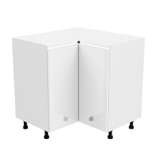  Alsó sarokszekrény, fehér/fehér extra magasfényű, AURORA D90N bútor