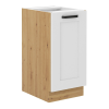  Alsó szekrény, fehér/artisan tölgy, LULA 40D 1F BB