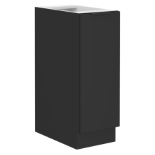  Alsó szekrény kihúzható kosárral, fekete, SIBER 30 D CARGO BB bútor