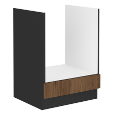  Alsó szekrény, okapi dió/fekete, MENZO 60 D GAZ BB bútor