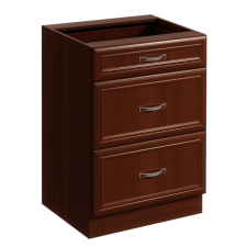  Alsószekrény D60S3 három fiókkal, dió Milano, SICILIA bútor