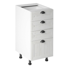  Alsószekrény négy fiókkal D40S4, fehér/sosna andersen, PROVANCE bútor