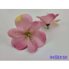 Alsztromélia selyemvirág fej 8 cm - Rózsaszín
