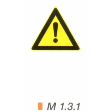 Általános veszély m 1.3.1 információs tábla, állvány