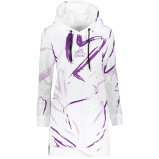 Altisport Prémium női funkcionális hosszabbított pulóver ALTISPORT VOJ/ALW049MI03 FEHÉR/LILA méret: S