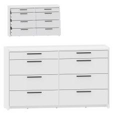  ALTIVO Fehér Komód 6 Fiókkal, 135 cm Széles bútor