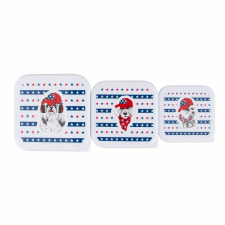 Altom Easy Morning snackdoboz-készlet, kék, 3 db papírárú, csomagoló és tárolóeszköz