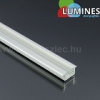 Alu Type-B - Aluminium süllyeszthető U profil LED szalaghoz, átlátszó burával