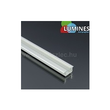 Alu Type-B - Aluminium süllyeszthető U profil LED szalaghoz, átlátszó burával világítás