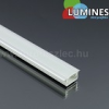 Alu Type-B - Aluminium süllyeszthető U profil LED szalaghoz, félig átlátszó burával